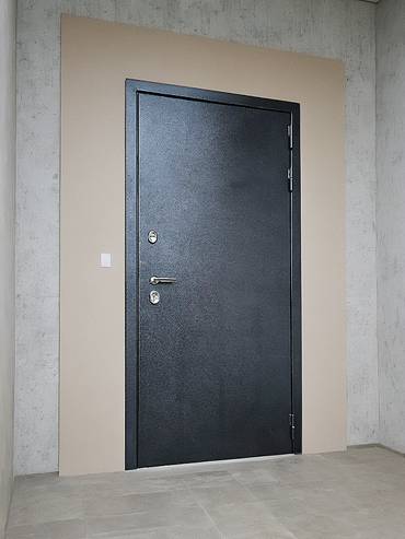 Уличная порошковая дверь